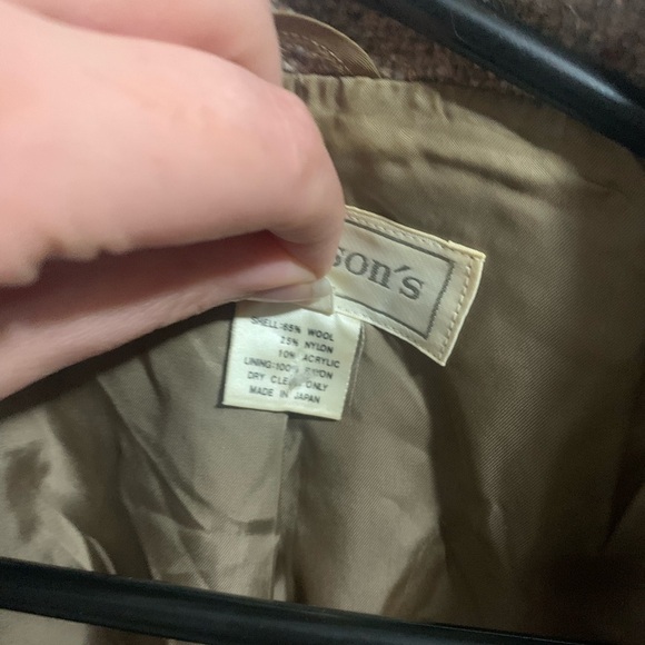 Jacobsons Vintage Wool Speckled Tweed Blazer One Button Size 14 - Picture 4 of 5